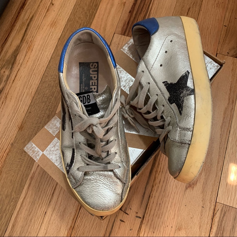 Golden Goose Silver Sneakers - Picture 6 of 11